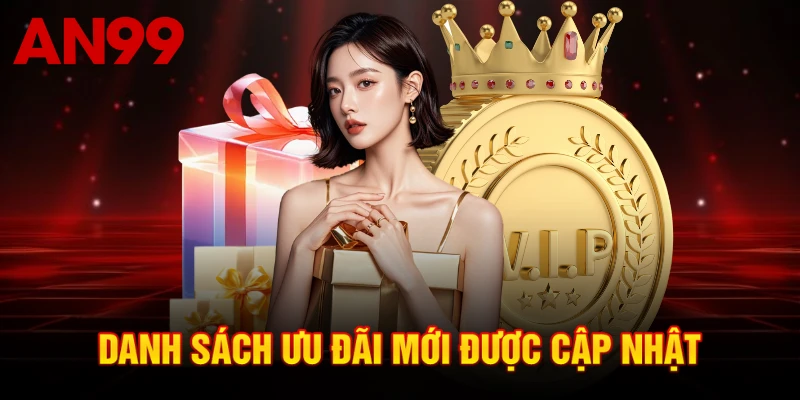 Danh sách ưu đãi mới được cập nhật