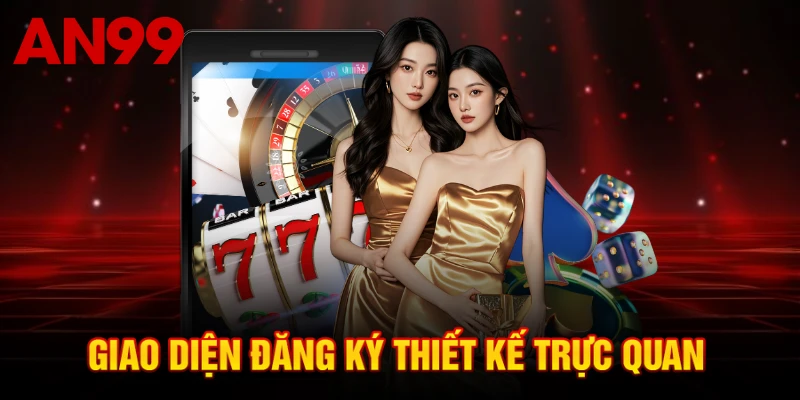 Giao diện đăng ký thiết kế trực quan 